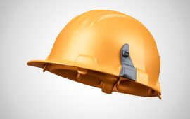 Helmet for construction icon isolated 3d render illustration